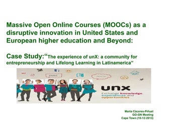 MOOCS and Beyond