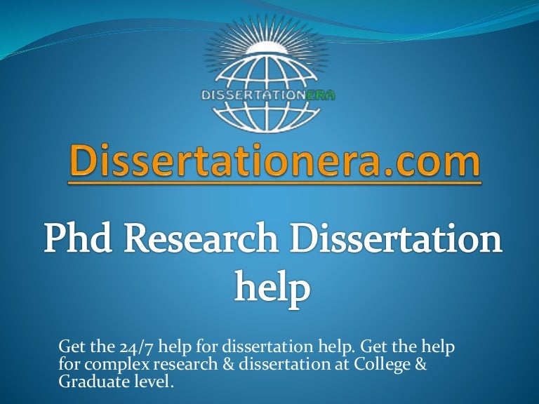 Phd dissertation help my