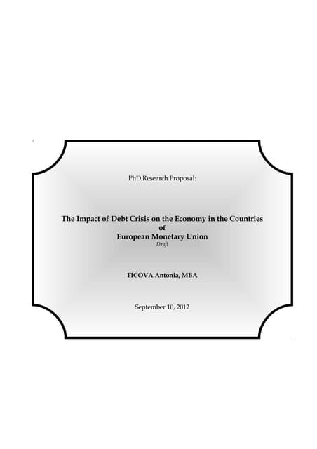 Research - debt crisis 