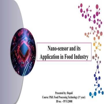 Nanosensor and its application in food Industry.pptx