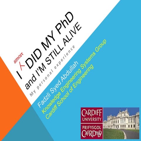 I Did My PhD and I'm Still Alive