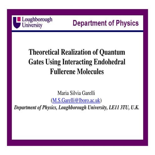 Phd thesis- Quantum Computation