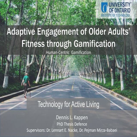 PhD Thesis - Adaptive Engagement of older adults' fitness through gamification