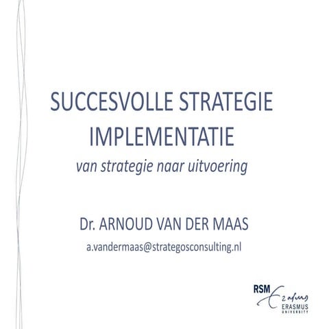 PhD Thesis Strategy Implementation