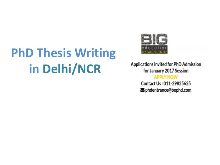 Synopsis thesis phd