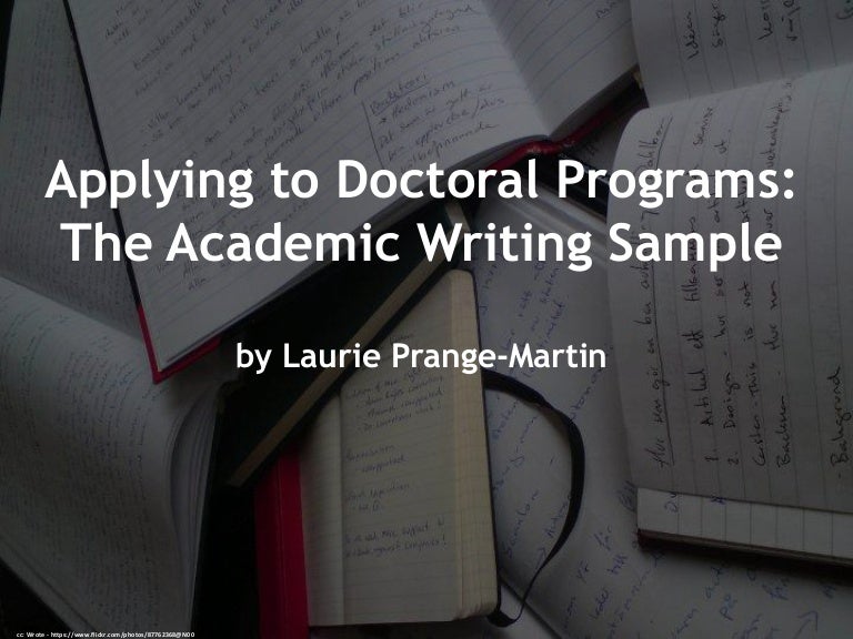 Essay for phd program