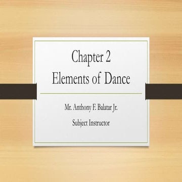 Basic dance position of arms and feet | PPTX