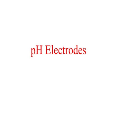 Ph electrodes