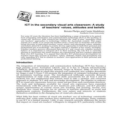 ICT in Arts Education