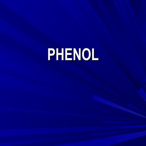Phenol | PPT