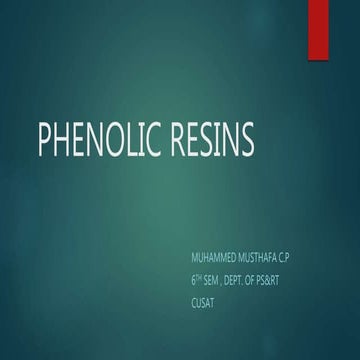 Phenolic resins,