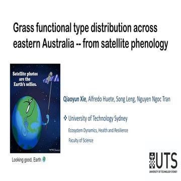 Qiaoyun Xie Phenology 2018 presentation on agricultural phenology