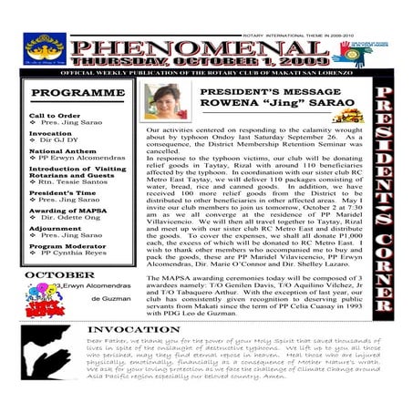 Phenomenal Oct 1, 2009