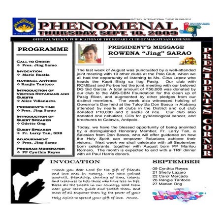 RCMSL Phenomenal Sep 10, 2009