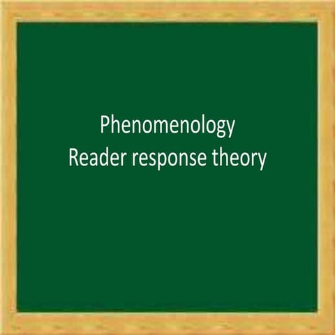 Phenomenology