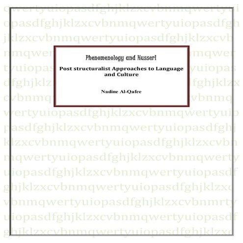 Phenomenology by husserl