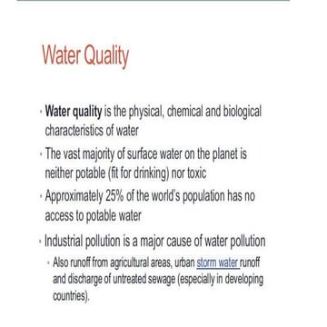 Public Health Engineering - Concepts Regarding Water