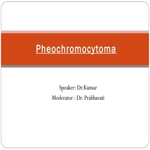 Pheochromocytoma and its anaesthetic management