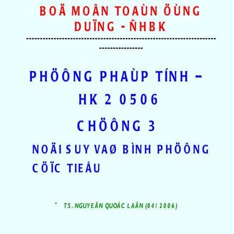 Phep noi suy 