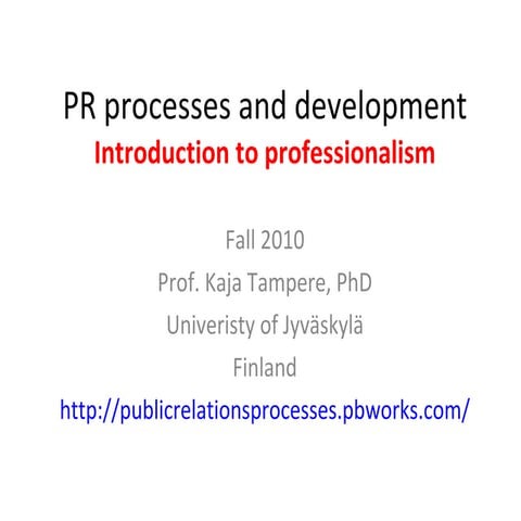 P&h esimene loeng 2010