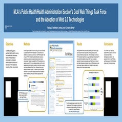 MLA's Public Health/Health Administration Cool Web Things Task Force and the ...