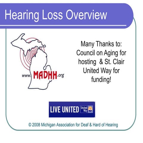 Ph Hearing Loss Overview