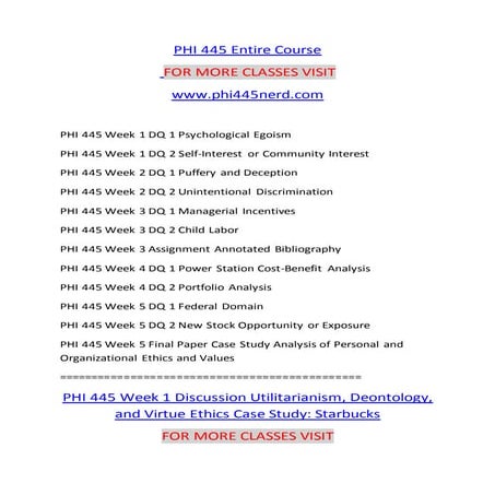 PHI 445 NERD Lessons in Excellence / phi445nerd.com
