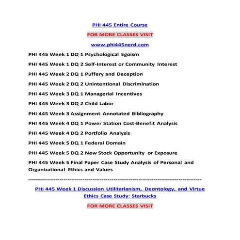 PHI 445 NERD Introduction Education--phi445nerd.com