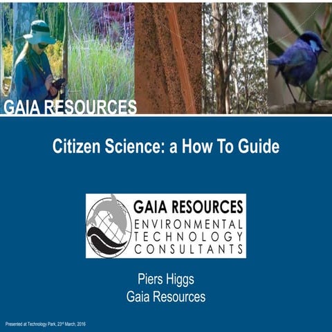 Citizen Science Communication Workshop