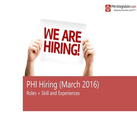 PHI-Integration Hiring (March 2016)
