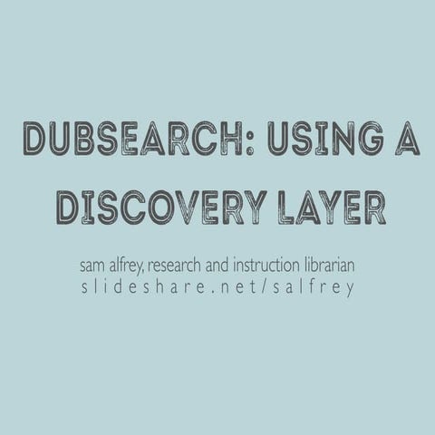 First Year Library Databases Presentation | PPTX