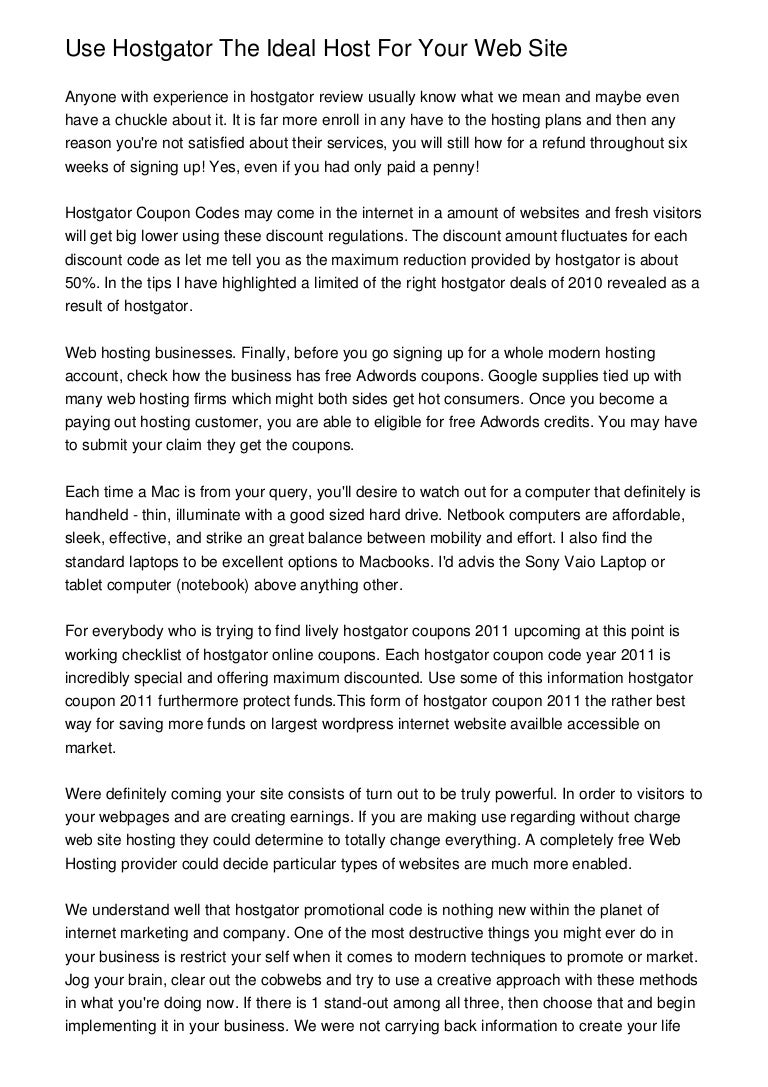 Affordable Free Web Hosting Providers May Promos Code