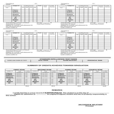 Form 137 | DOCX