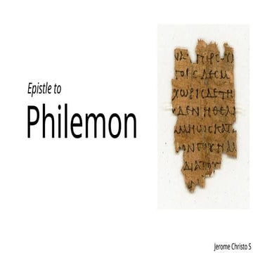 The Epistle to Philemon - An overview.pptx