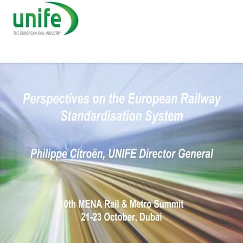 Perspectives on the European Railway Standardisation System