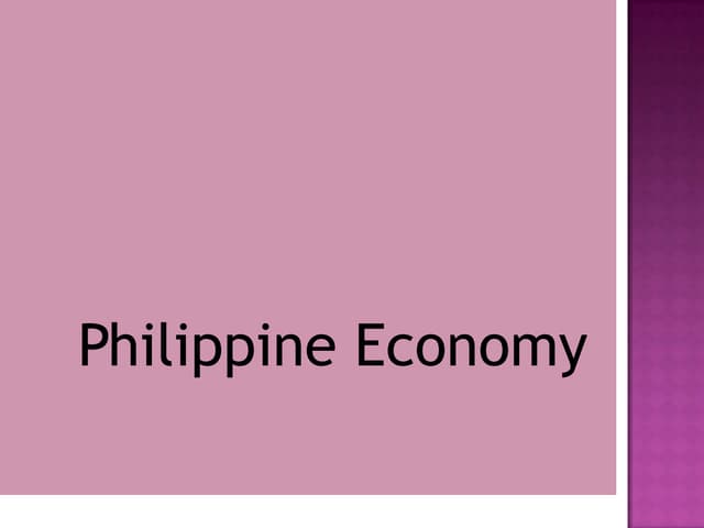 Philipies economy