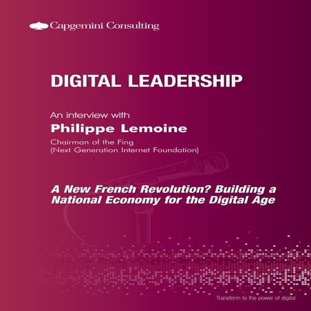 A New French Revolution? Building a National Economy for the #Digital Age