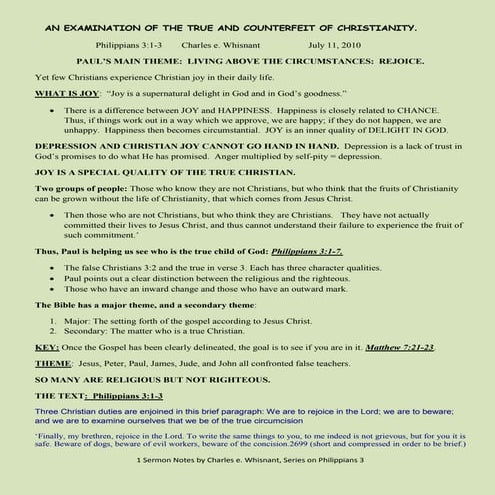 Philippians  3 outline now