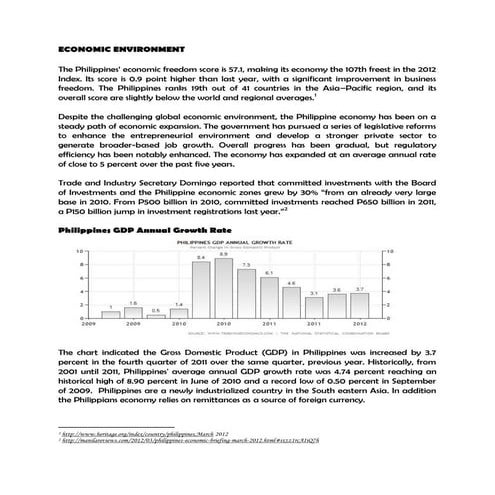 Philippine economic environment | PDF