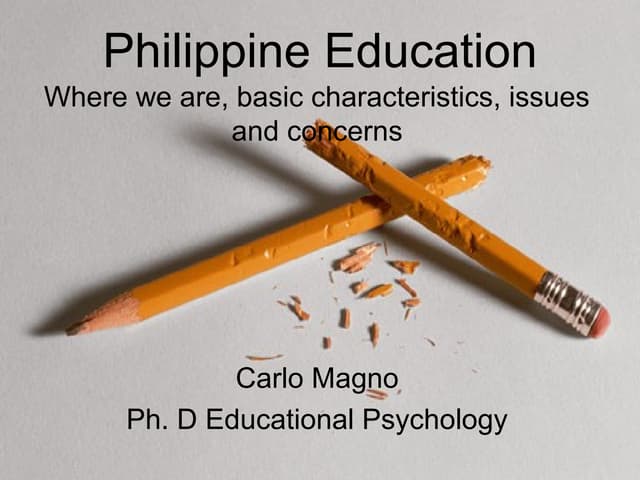 Philippine education presentation