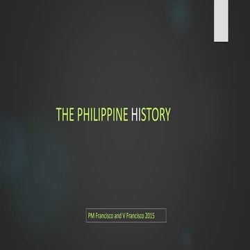 Philippine history  (Geographical Condition) 