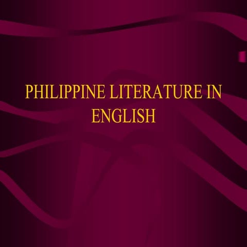 Philippine literature in english