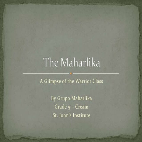 Philippine maharlika 2