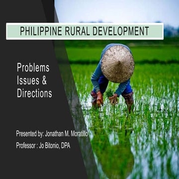 MPA  213 : Philippine Rural  Development