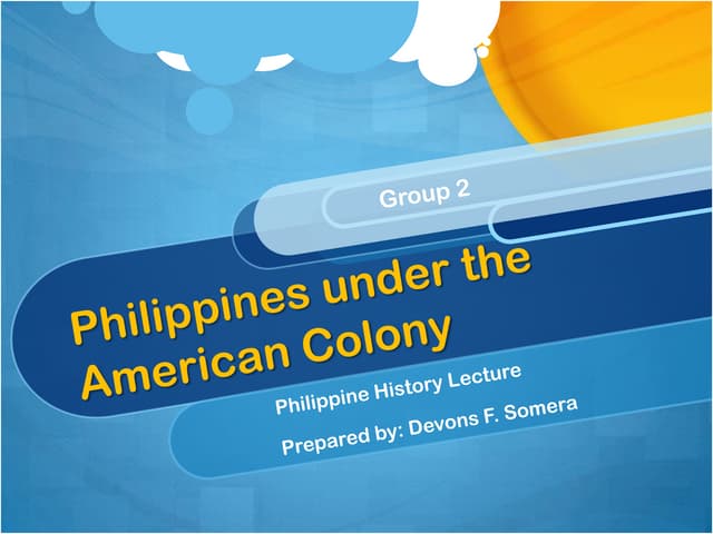 Philippinesamerican colony