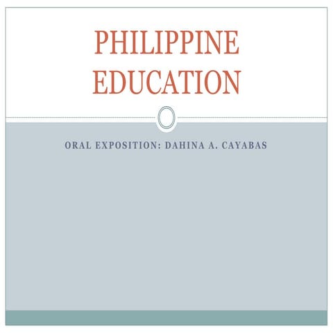 Philippines education