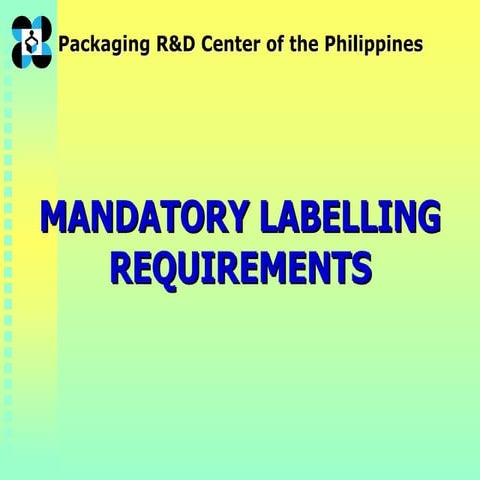 Philippines labeling requirements