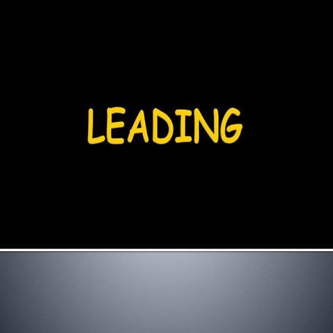 Leading (MARKETING 11)