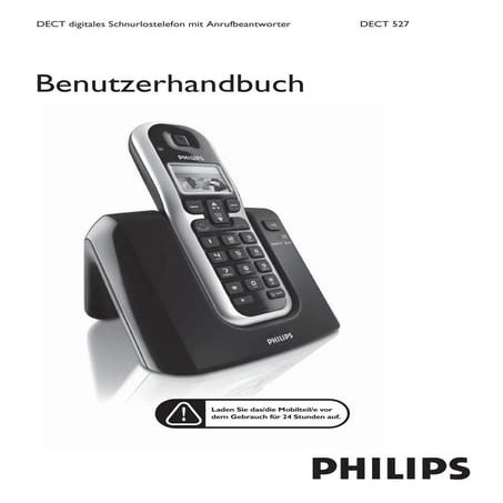 Philips DECT527 Duo User Manual DE