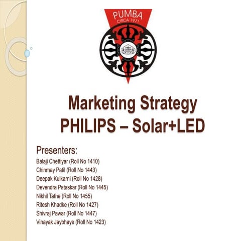 Philips Solar LED Marketing Strategy
